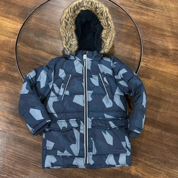 Puffer Coat with Hood - Picture 1 of 15